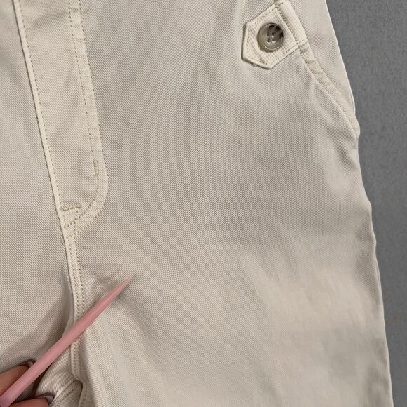 Spanx Pants Womens Small Cream High Rise Perfect Straight Wide Minimal Career - Picture 4 of 16